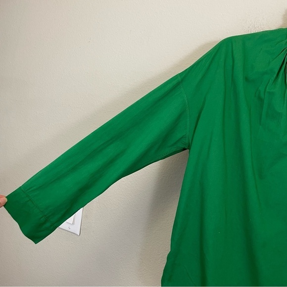 A SHIRT THING Kelly Green‎ Ruffle Neck Long Sleeve Top Size XS - Picture 5 of 9